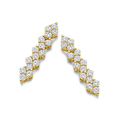 Downward Cluster Earrings