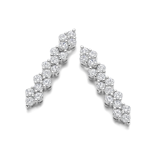 Downward Cluster Earrings