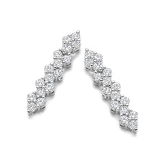 Downward Cluster Earrings