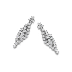 Classic Cluster Drop Earrings