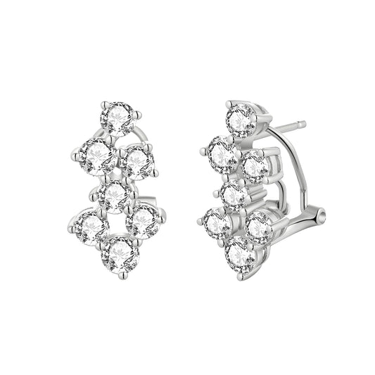 Cluster Lever Back Earrings