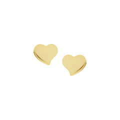 Gold Tilted Heart Stud