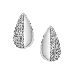 Half Pave Bubble Hoops