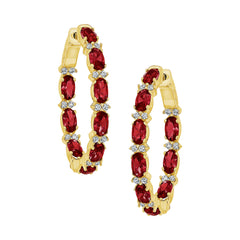 Oval Inner Outer Hoops