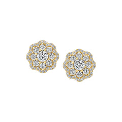Classic Floral Detail Studs