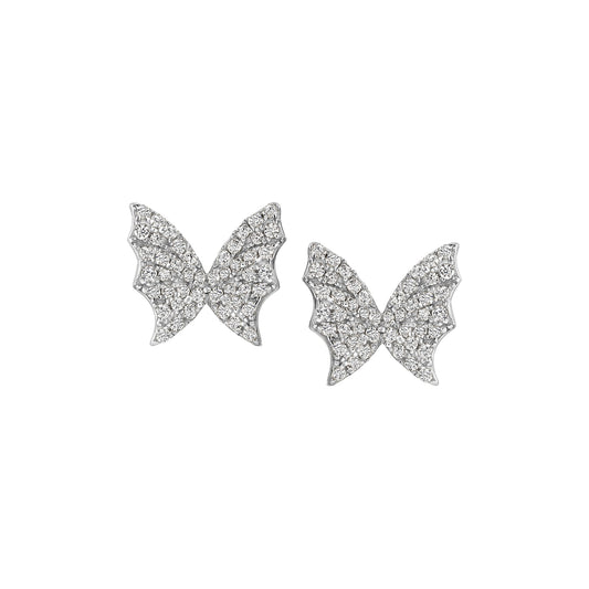 Pave Butterfly Studs