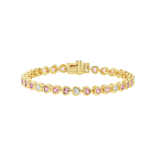 Dainty Heart Bezel Bracelet