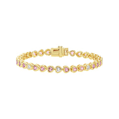 Dainty Heart Bezel Bracelet