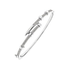 Unique Pave Nail Bangle