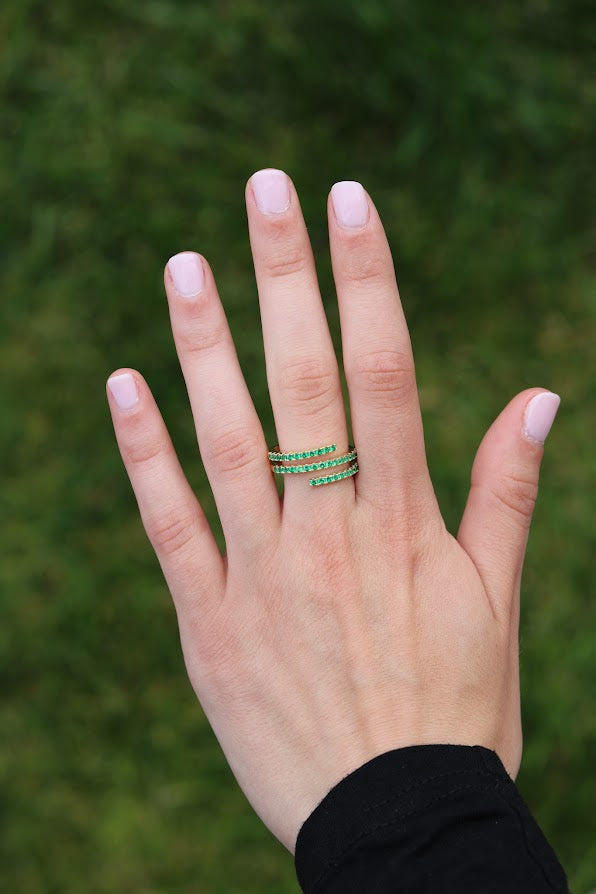 Green Dainty Ring