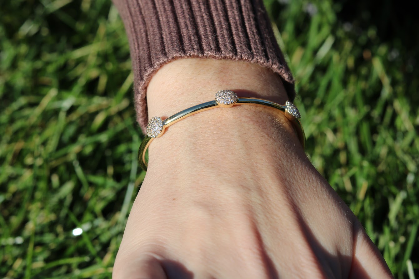 Shine Italian Triple Pave Bangle
