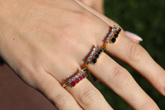 Graduating Colored Ring