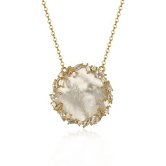 Circular Mother Of Pearl Necklace