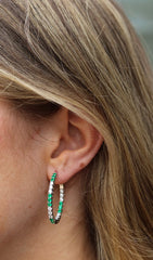 Oval Uniquely Colored Hoops