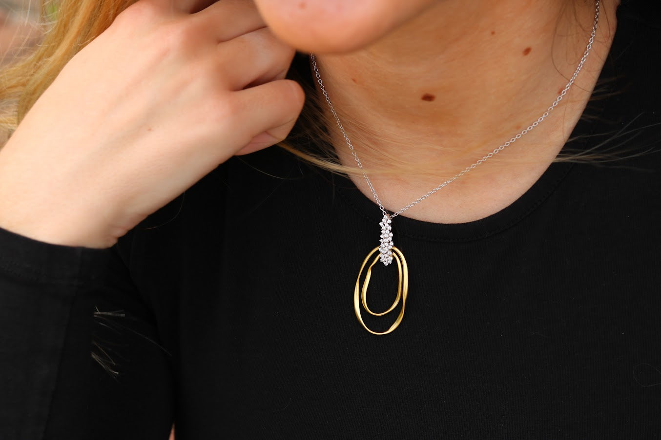 Statement Matt Gold Necklace