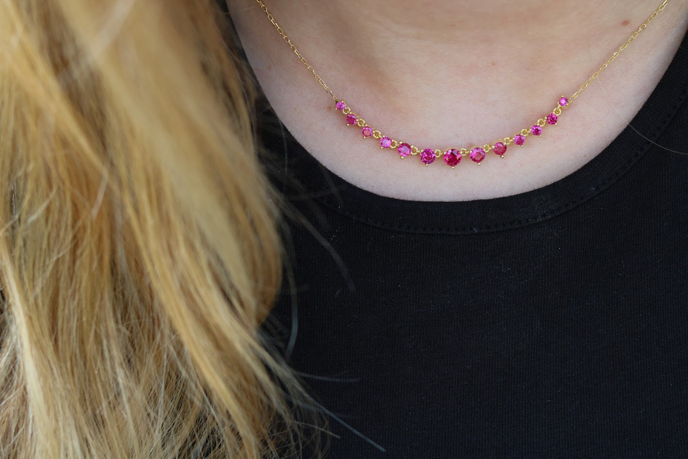 Graduating Colored Necklace