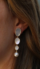 Statement Drop Pearl Earrings