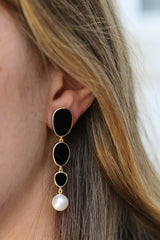 Statement Drop Pearl Earrings