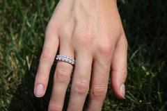 Oval Half Eternity Ring