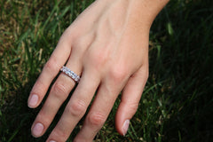 Oval Half Eternity Ring