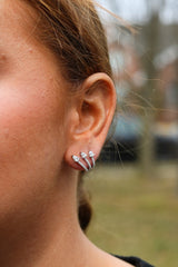 Triple Wrap Around Earrings