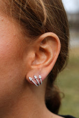 Triple Wrap Around Earrings