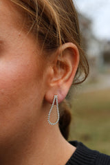 Small Open Tennis Earrings