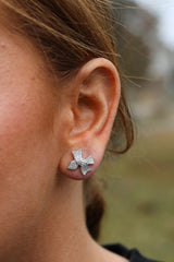 Pave Bowtie Studs