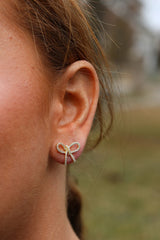 Dainty Bowtie Studs