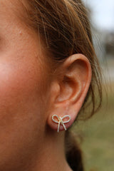 Dainty Bowtie Studs