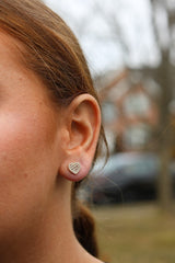 Cluster Filled Heart Studs