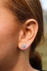 Single Pave Studs