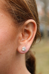 Single Pave Studs