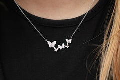 Up & Down Butterfly Necklace