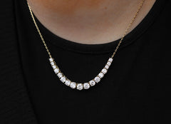 Graduating Front Row Tennis Necklace