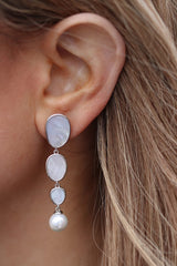 Statement Drop Pearl Earrings
