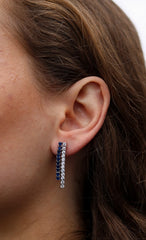 Colored Tennis Earrings