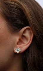 Classic Pave Floral Studs