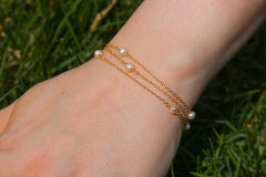 Layered Pearl Bracelet