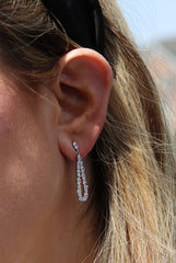 Small Open Teardrop Earrings