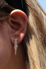 Pointed Cluster Earrings
