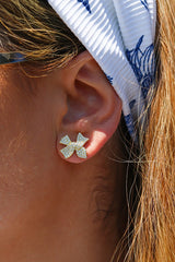 Pave Bowtie Studs