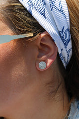 Pave Round Studs