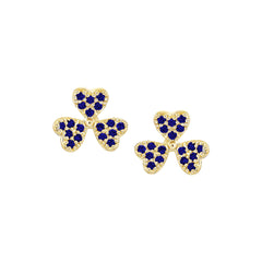 Spaced Petal Clover Stud Earring
