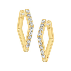 V-Point Huggie Earring