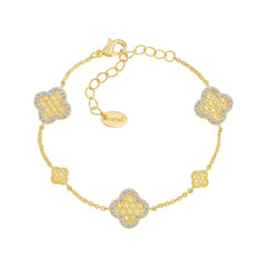 Honeycomb Clover Bracelet