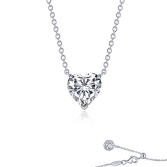 Classic Heart Solitaire Necklace