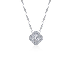 Pave Halo Necklace