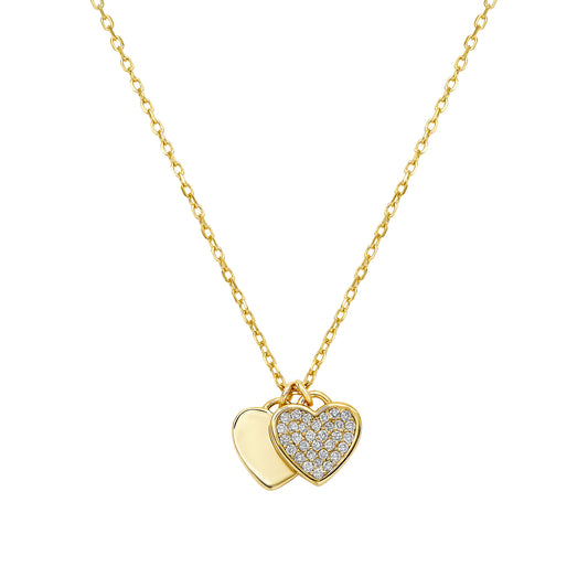 Overlap Heart Necklace