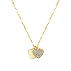 Overlap Heart Necklace